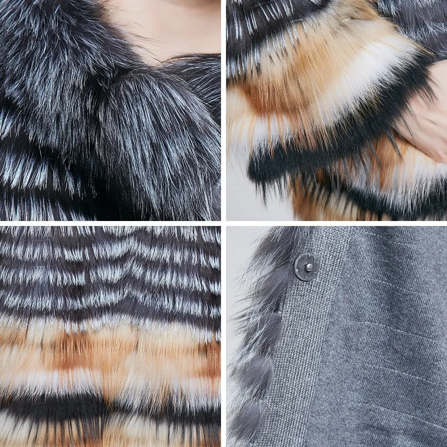 Genuine Fox Fur Coat