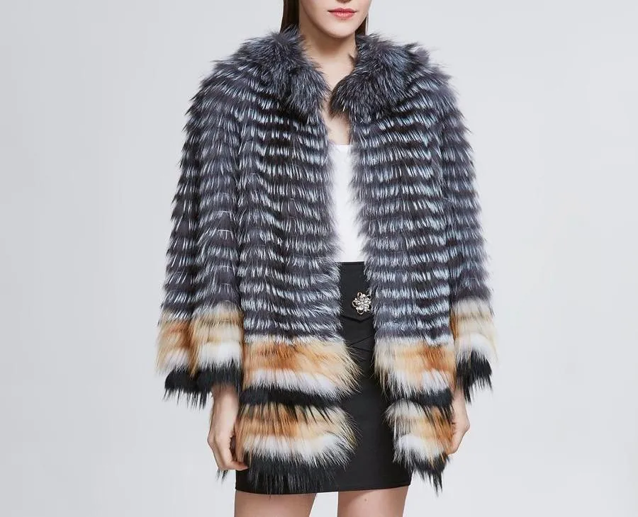 Genuine Fox Fur Coat