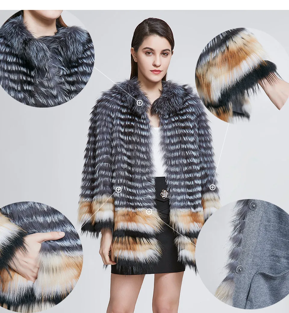 Genuine Fox Fur Coat