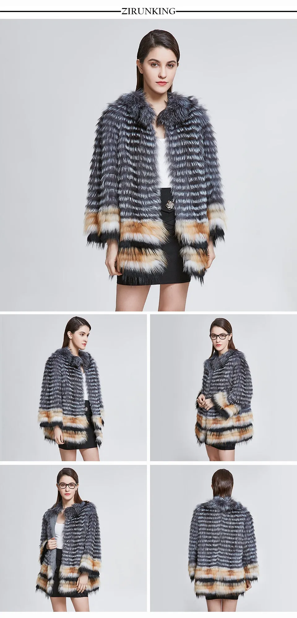Genuine Fox Fur Coat