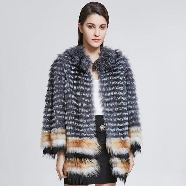 Genuine Fox Fur Coat