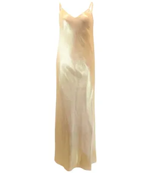 Gold Laminated Slip Dress