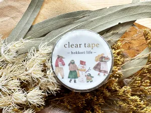 Gold Stamped Clear Tape / Winter Fashion
