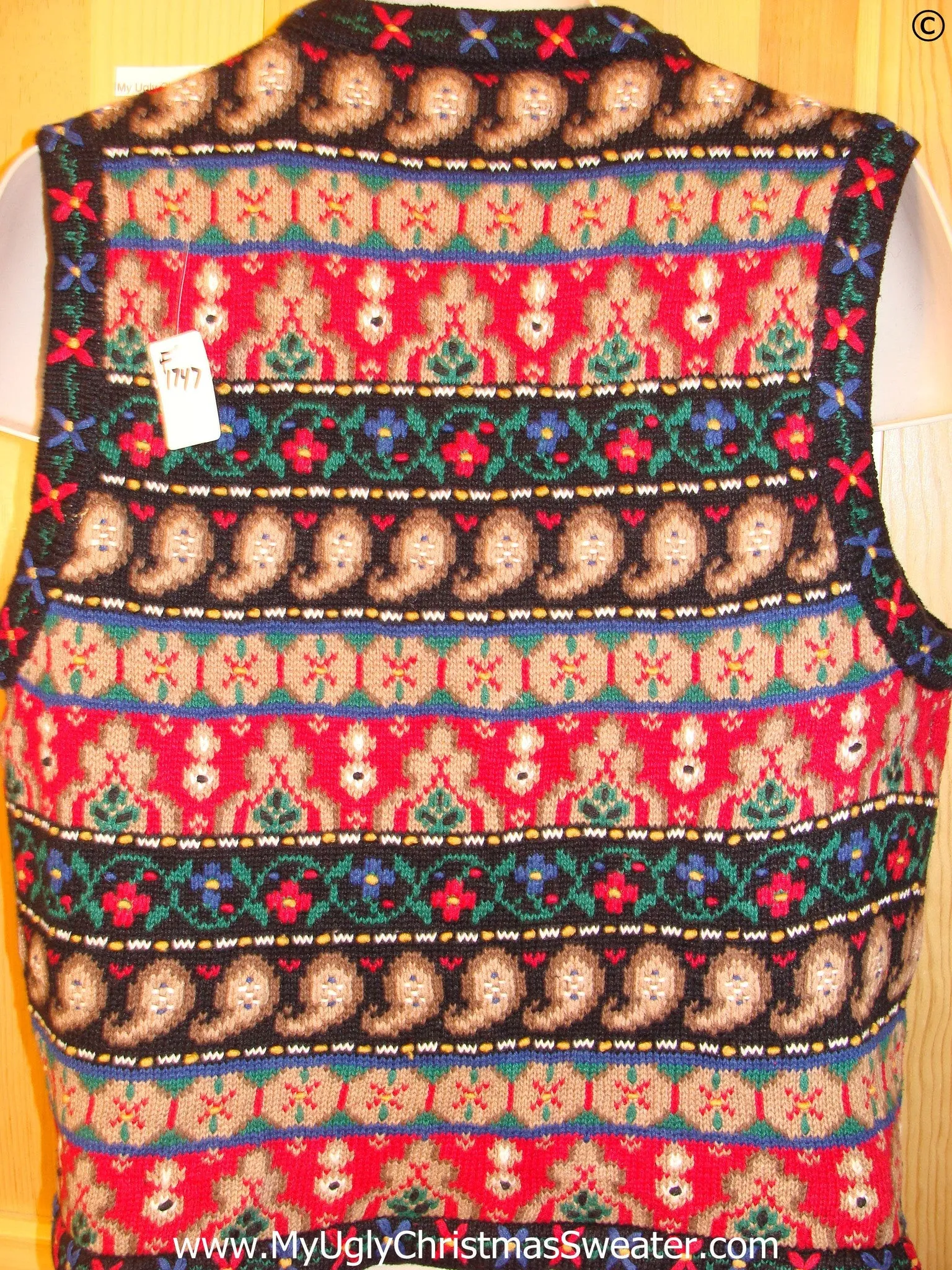 Horrible Funny 2sided Christmas Sweater Vest
