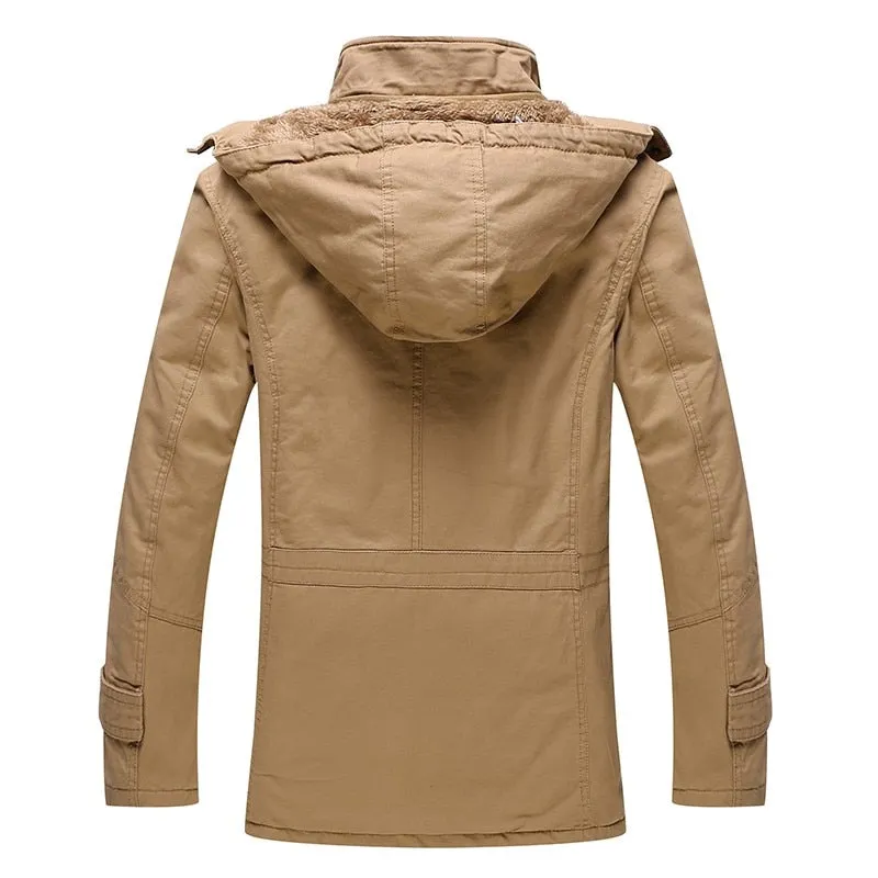 Hot High-grade winter men warm hooded jacket coat