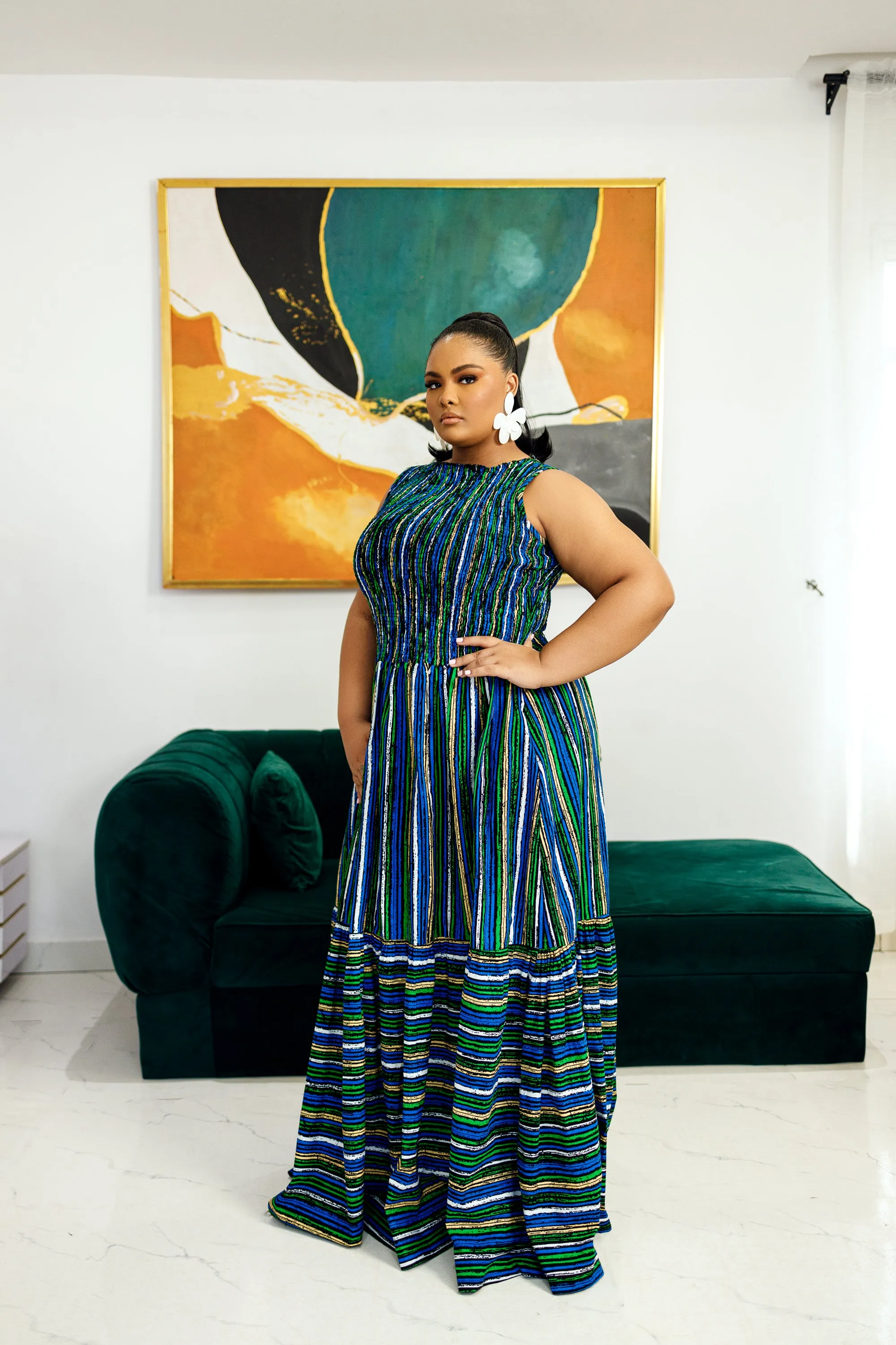 IFEMIDE AFRICAN PRINT MAXI DRESS