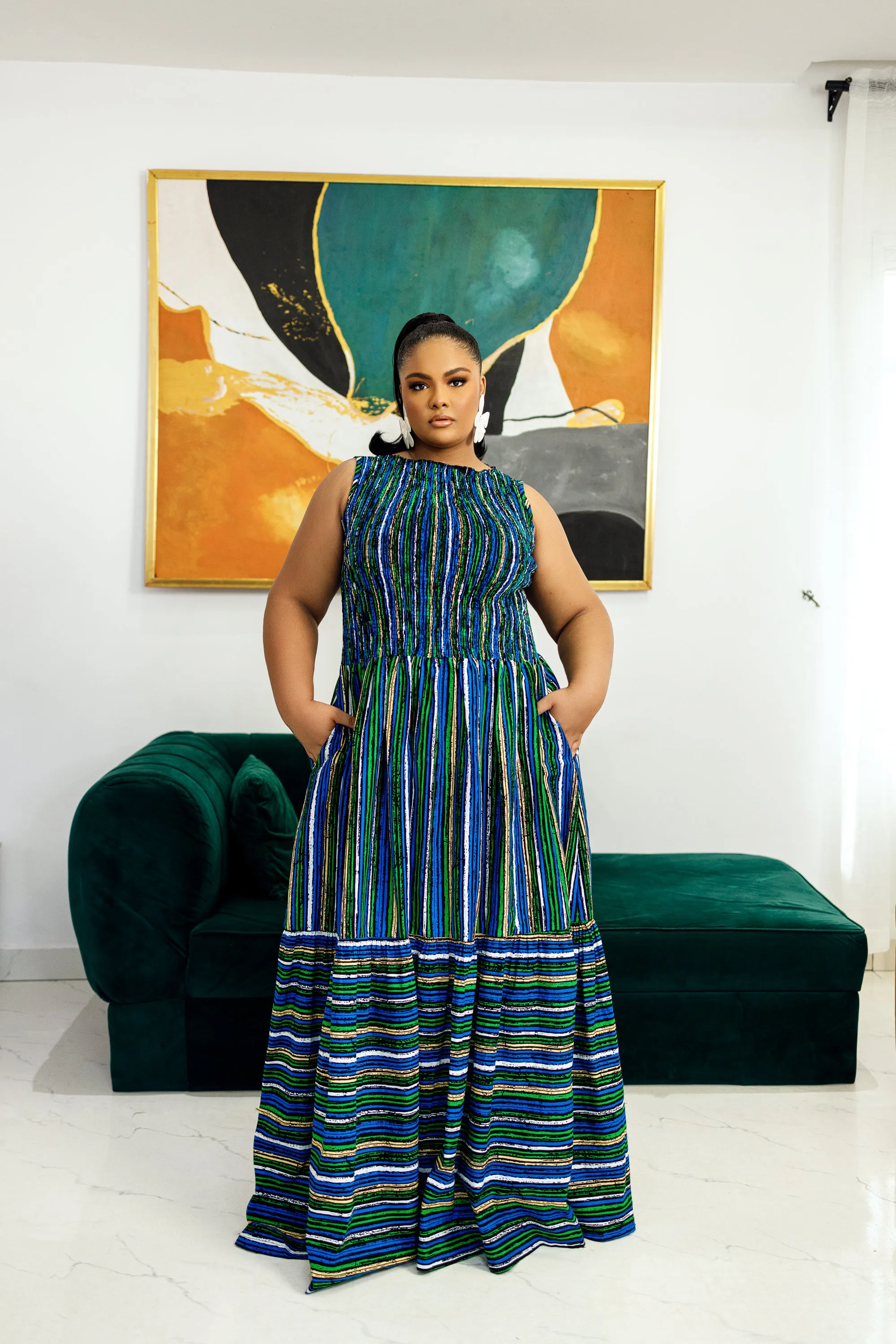 IFEMIDE AFRICAN PRINT MAXI DRESS