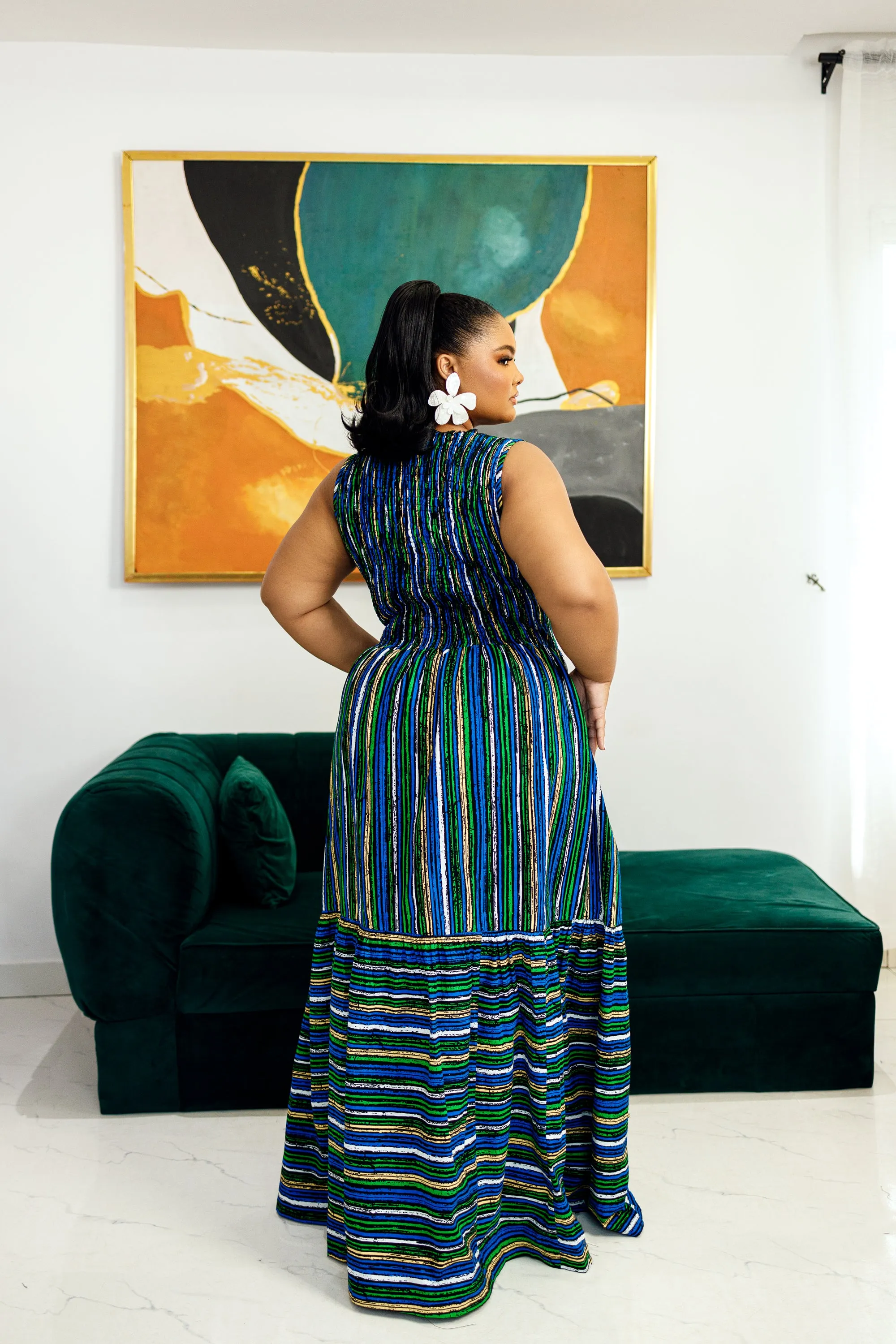 IFEMIDE AFRICAN PRINT MAXI DRESS