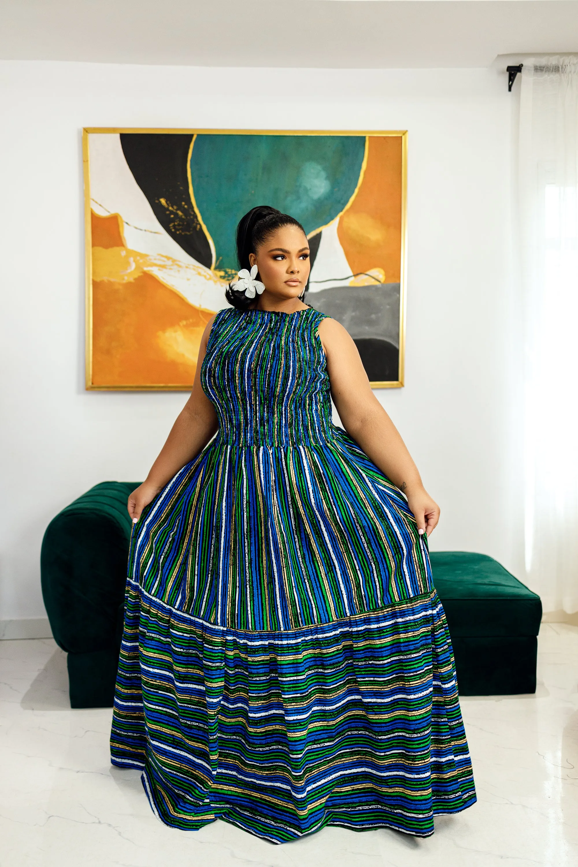 IFEMIDE AFRICAN PRINT MAXI DRESS