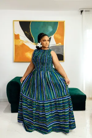 IFEMIDE AFRICAN PRINT MAXI DRESS