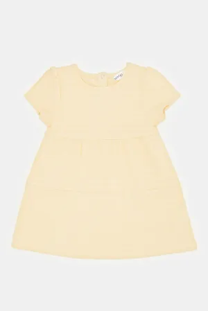 Infant Girls Yellow Tired Dress
