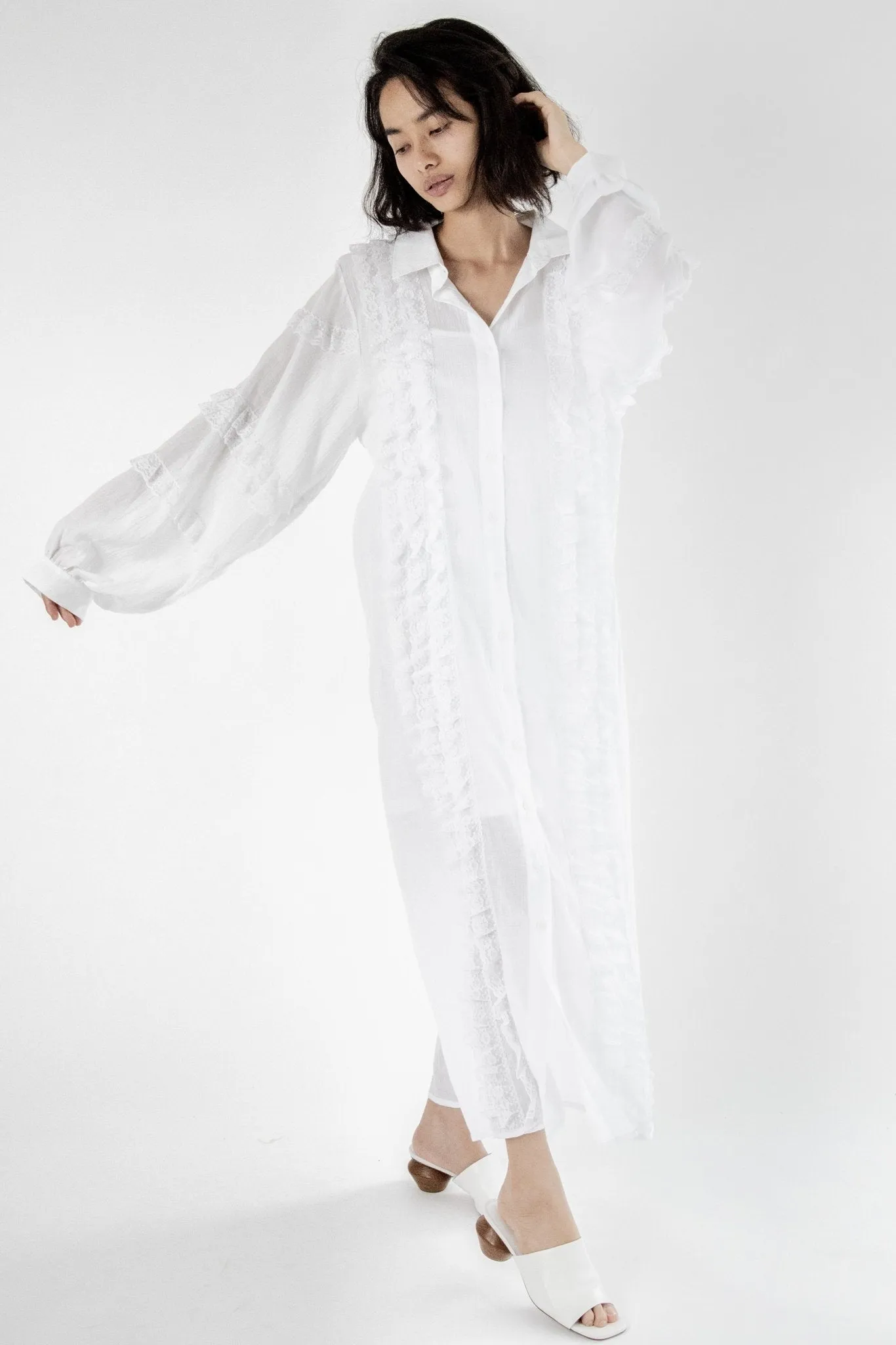 Kaftan Lace Detail Dress Homer