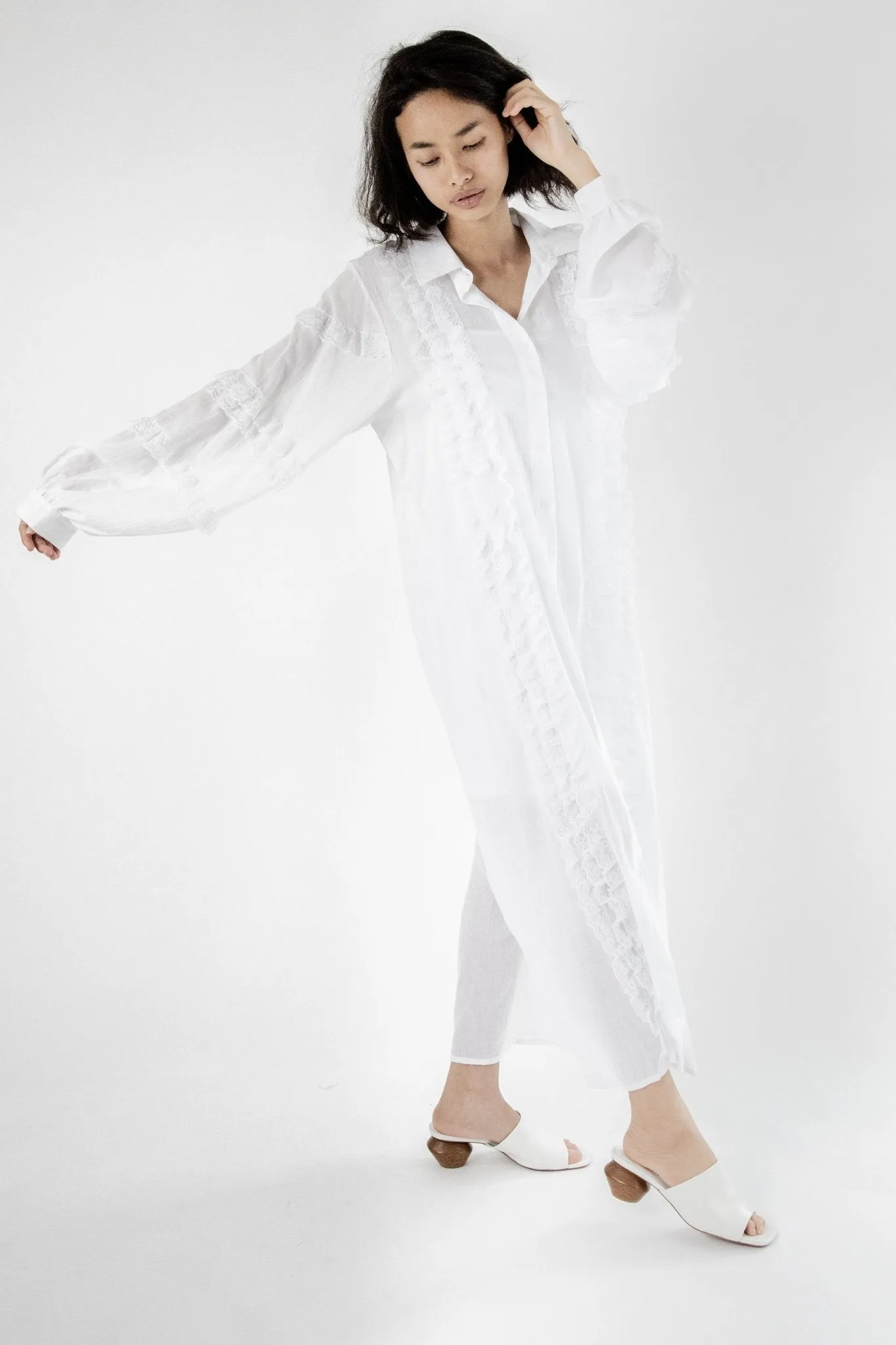 Kaftan Lace Detail Dress Homer