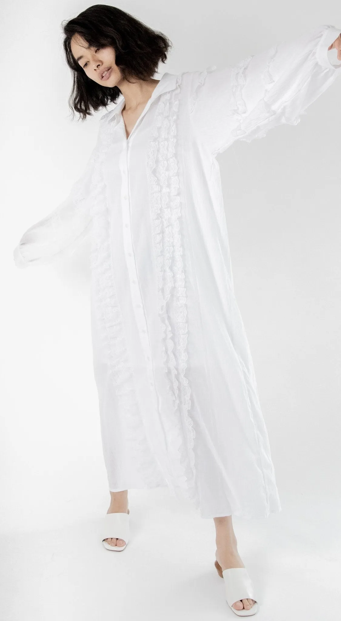 Kaftan Lace Detail Dress Homer