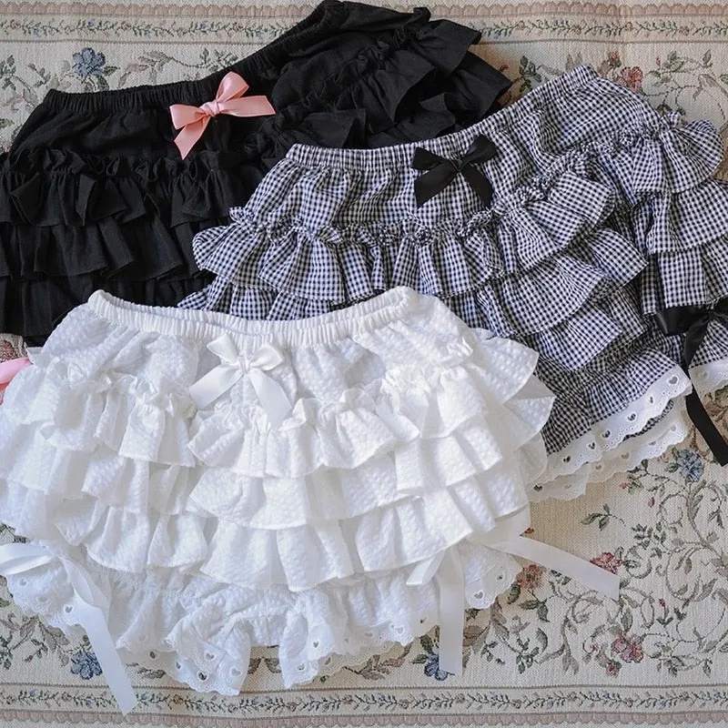 Kawaii Aesthetic E-girl Coquette Ruffle Bloomers
