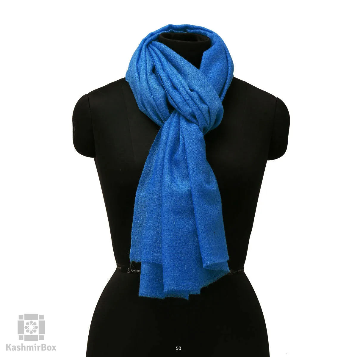 Lapis Blue Wool Stole