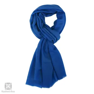Lapis Blue Wool Stole