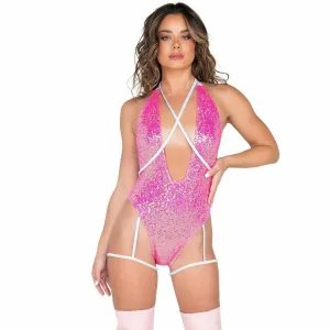 Low Plunge Sequin Bodysuit