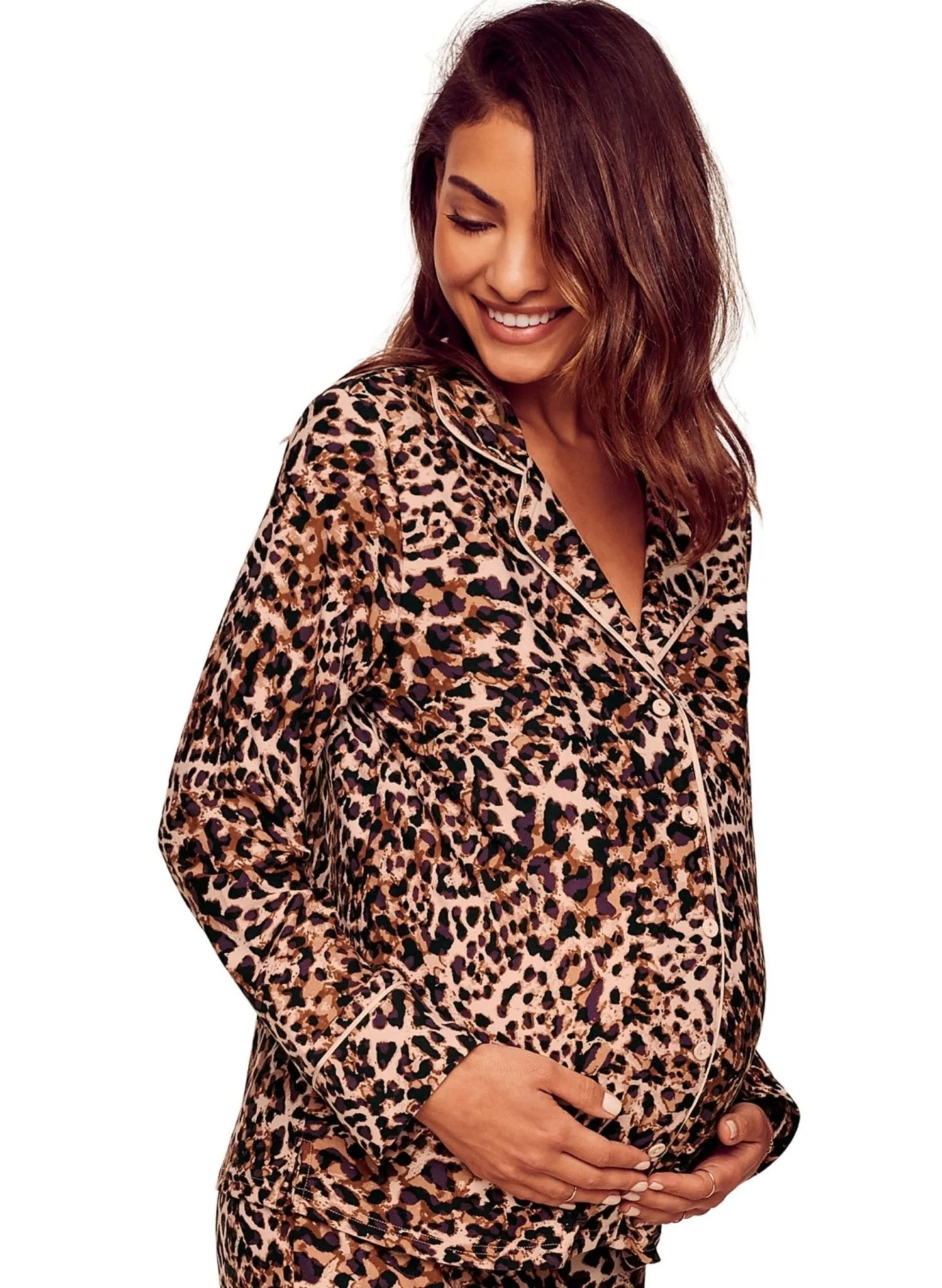 Luxe Leopard Maternity & Nursing PJ