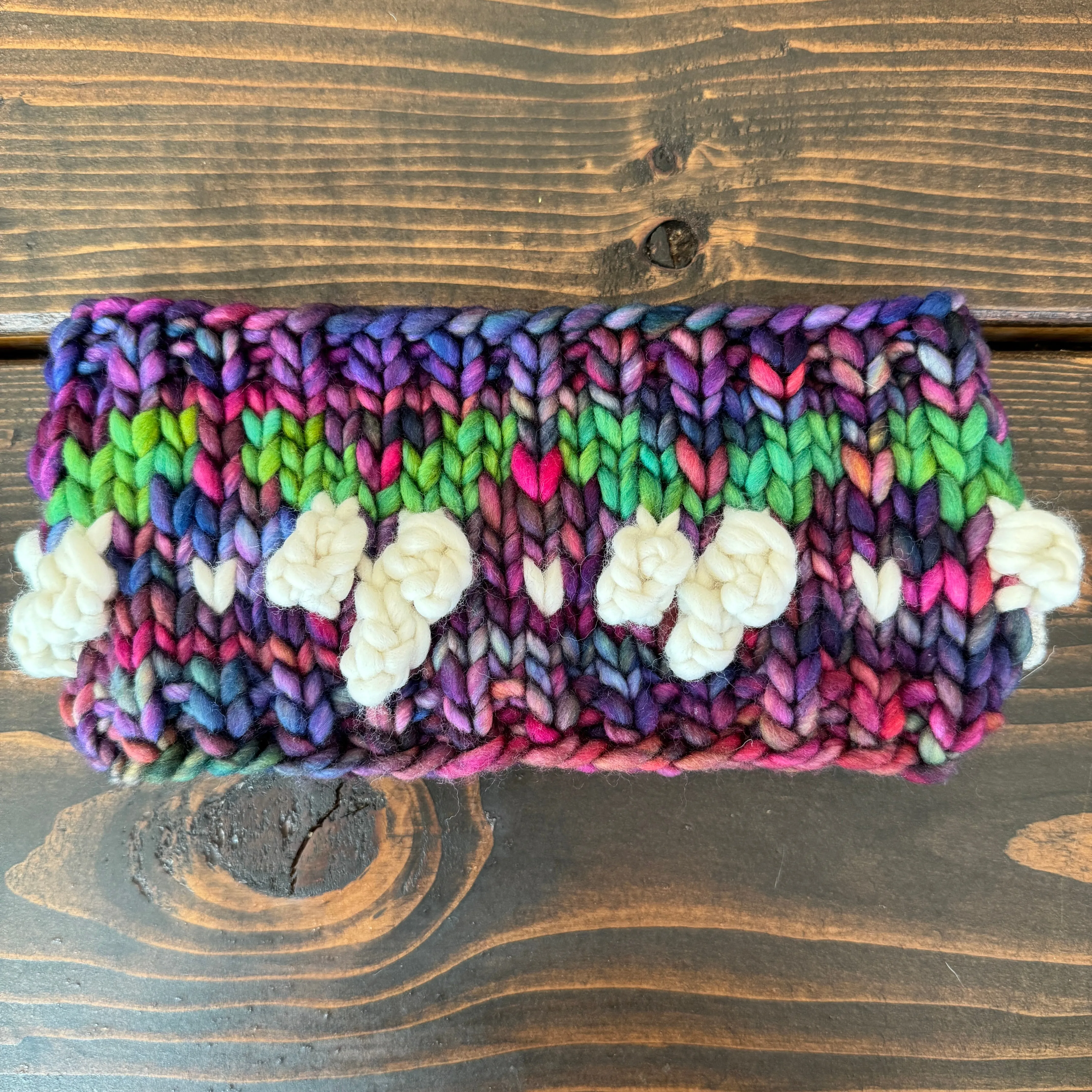 Luxury earwarmer cozy merino wool gifts cute hygge warm stunning slow fashion holly berry holiday