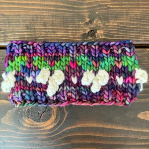 Luxury earwarmer cozy merino wool gifts cute hygge warm stunning slow fashion holly berry holiday