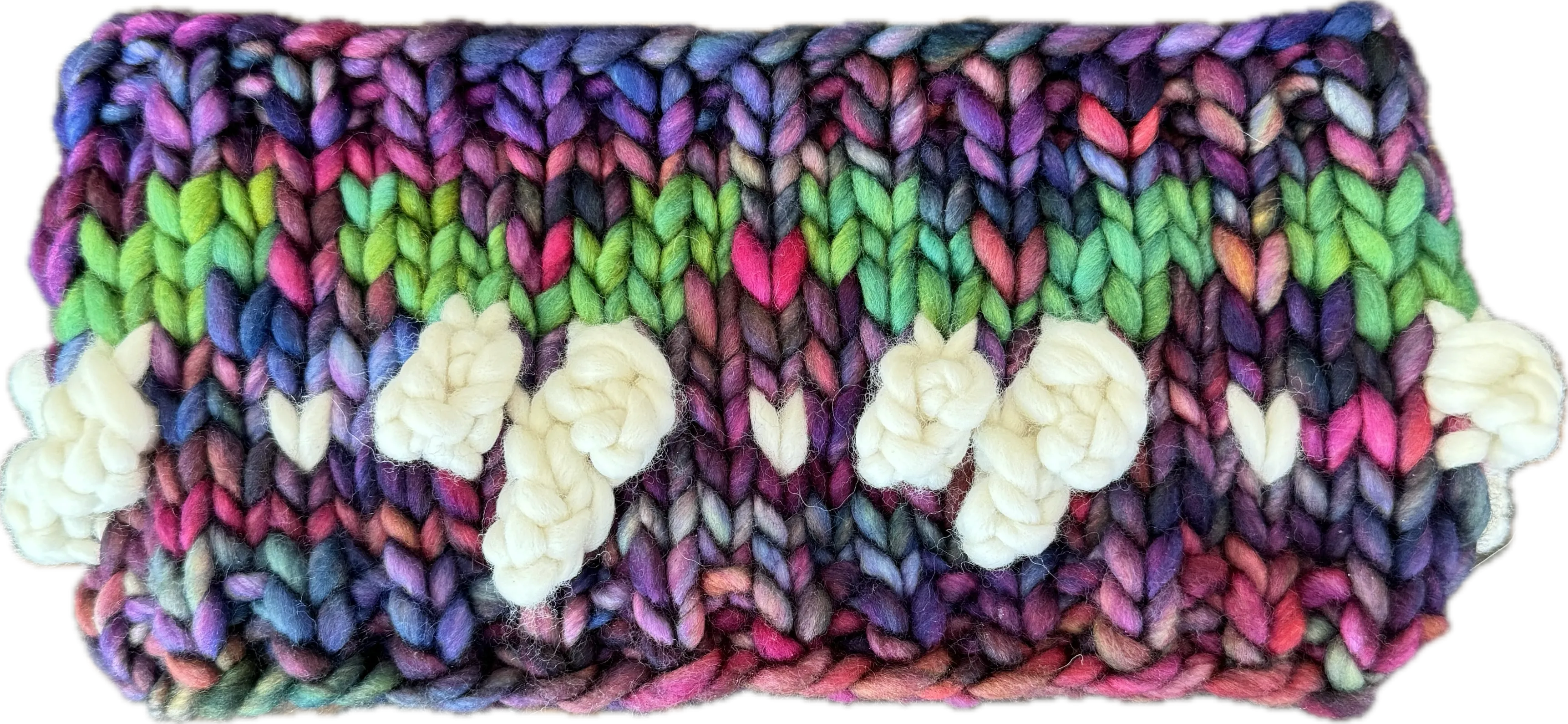 Luxury earwarmer cozy merino wool gifts cute hygge warm stunning slow fashion holly berry holiday