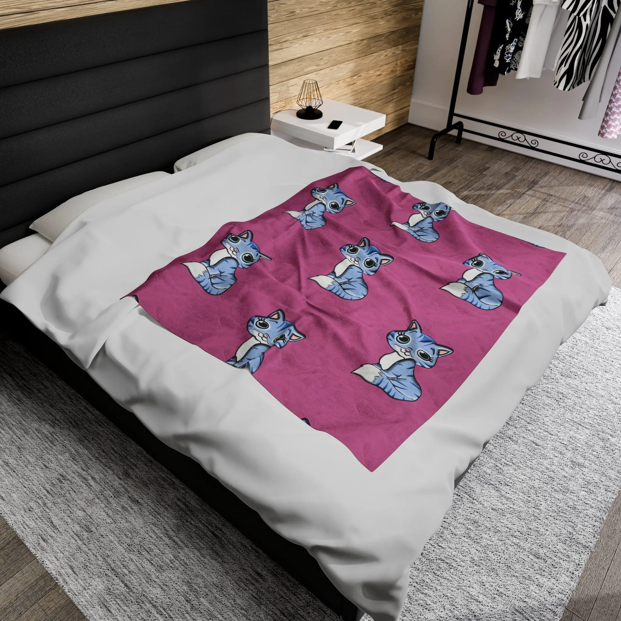 Manta Gato Coqueto/Manta Imagen Gato/Manta Fantasía/Manta Regalo Navideño