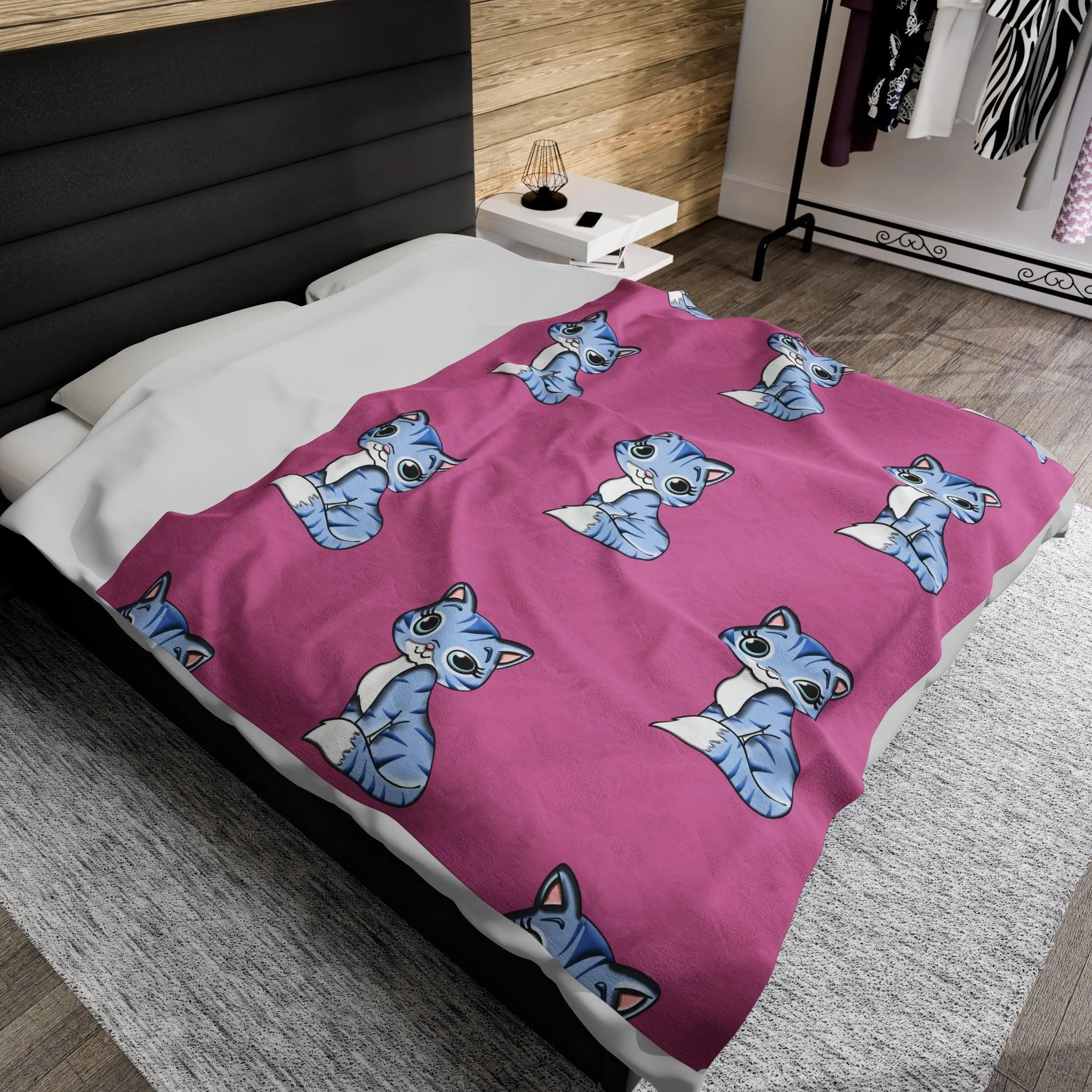Manta Gato Coqueto/Manta Imagen Gato/Manta Fantasía/Manta Regalo Navideño