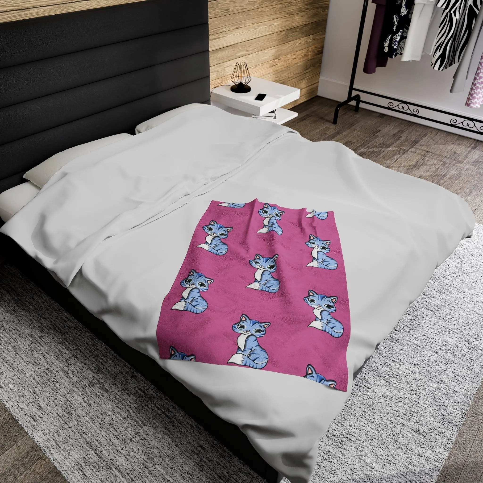Manta Gato Coqueto/Manta Imagen Gato/Manta Fantasía/Manta Regalo Navideño