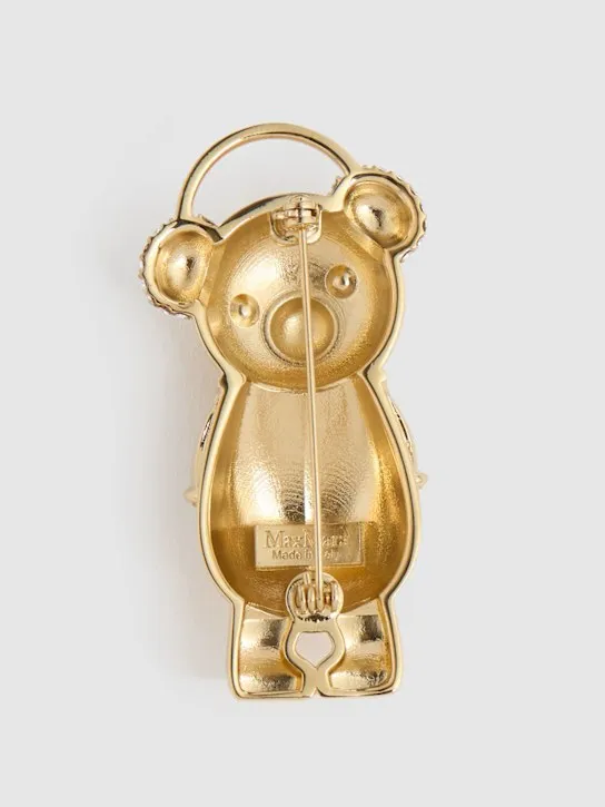 Max Mara   Shiny Winter Teddy pin 