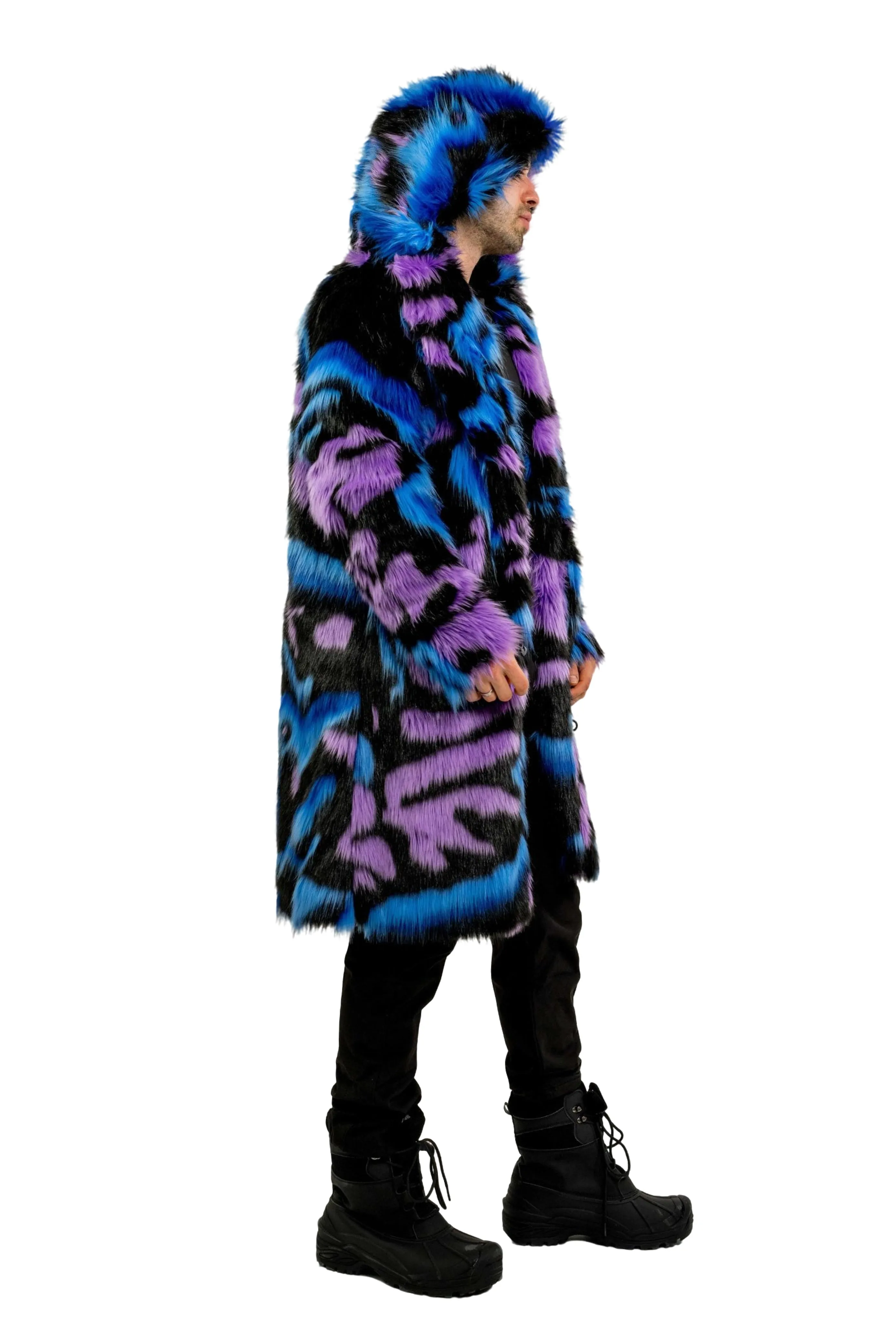 Men's Dutch Snap off Hood Coat  in "Twilight Bloom"