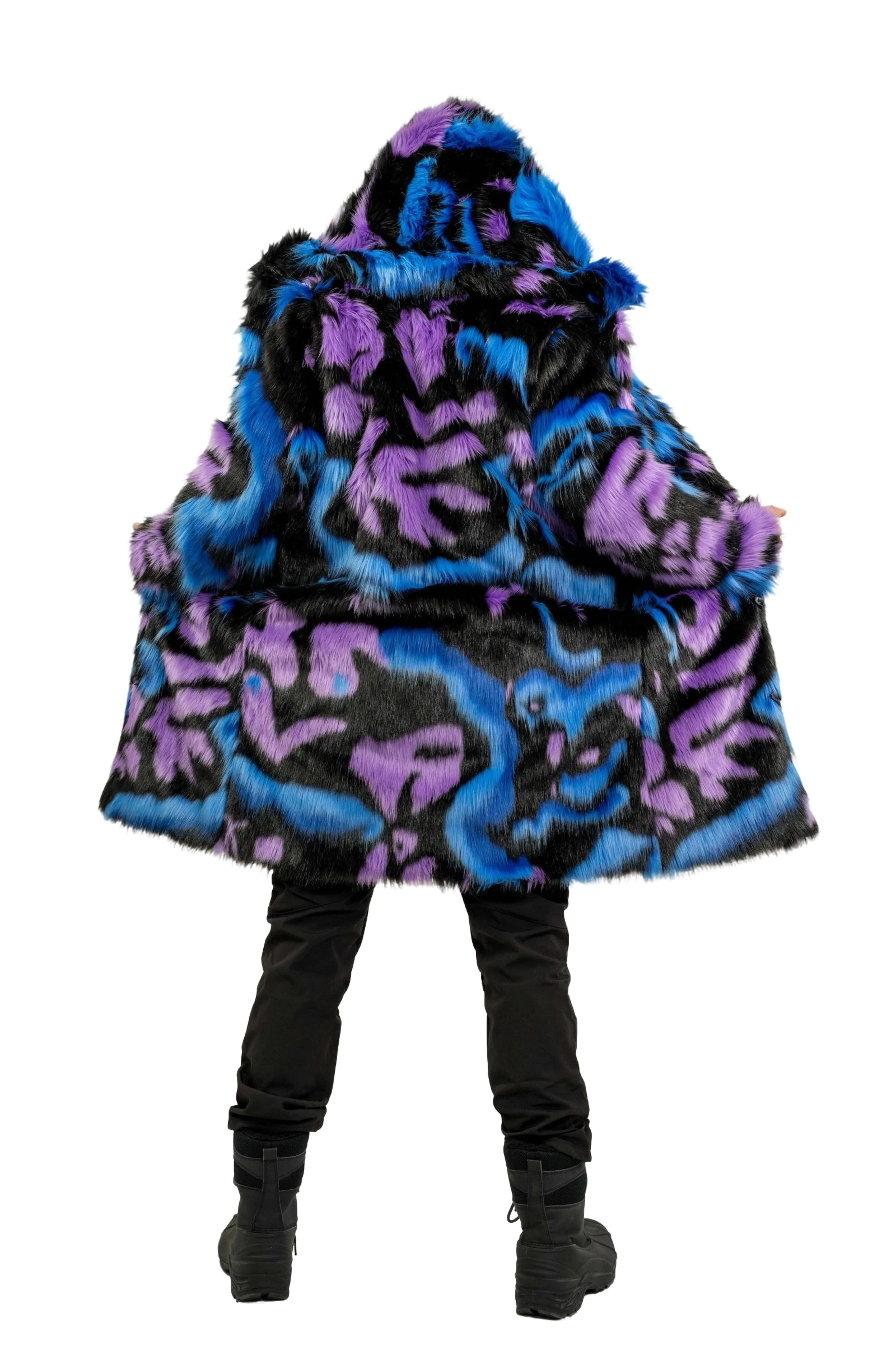 Men's Dutch Snap off Hood Coat  in "Twilight Bloom"