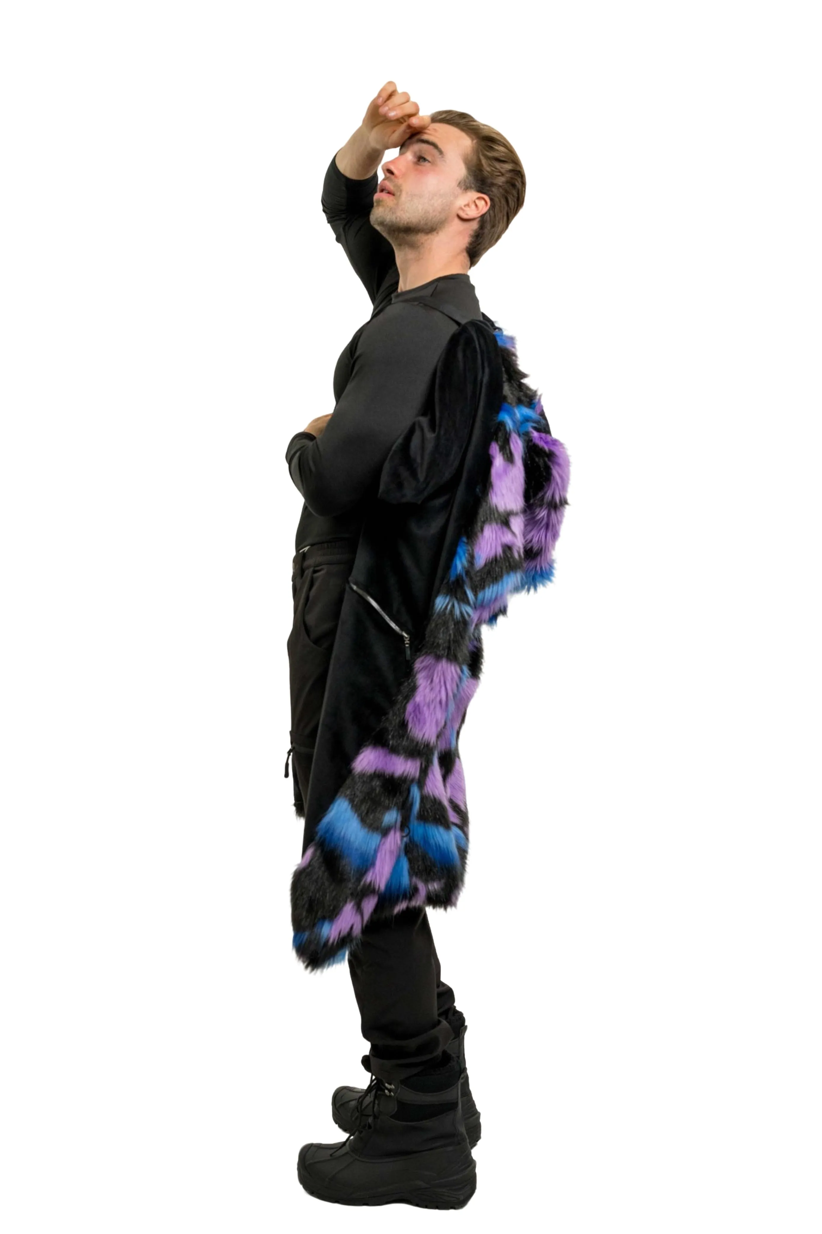 Men's Dutch Snap off Hood Coat  in "Twilight Bloom"