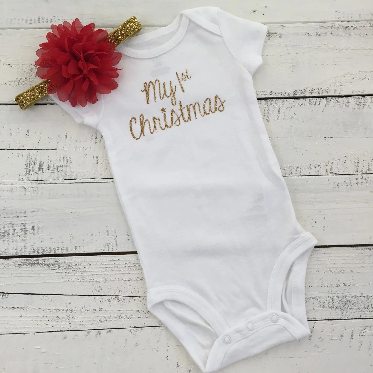 My 1st Christmas Complete Outfit - Gold or Silver