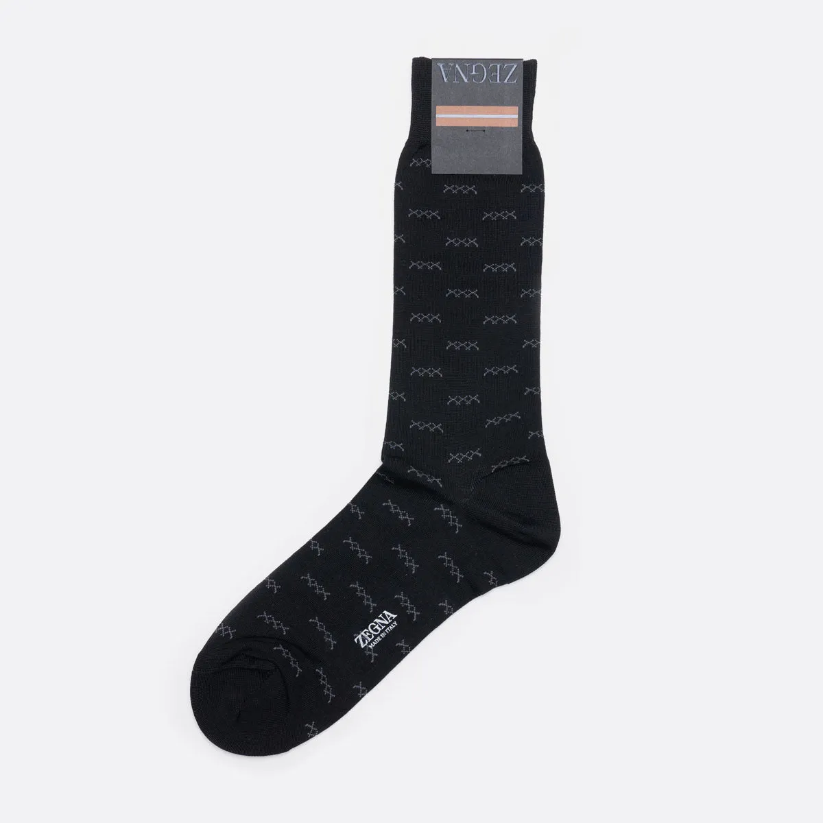 N5V405720 009 BLACK ZEGNA MEN SOCKS