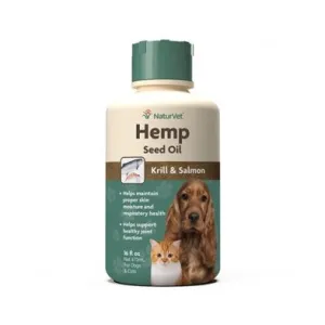 Naturvet Hemp Seed Oil Krill Salmon Oil Skin & Coat