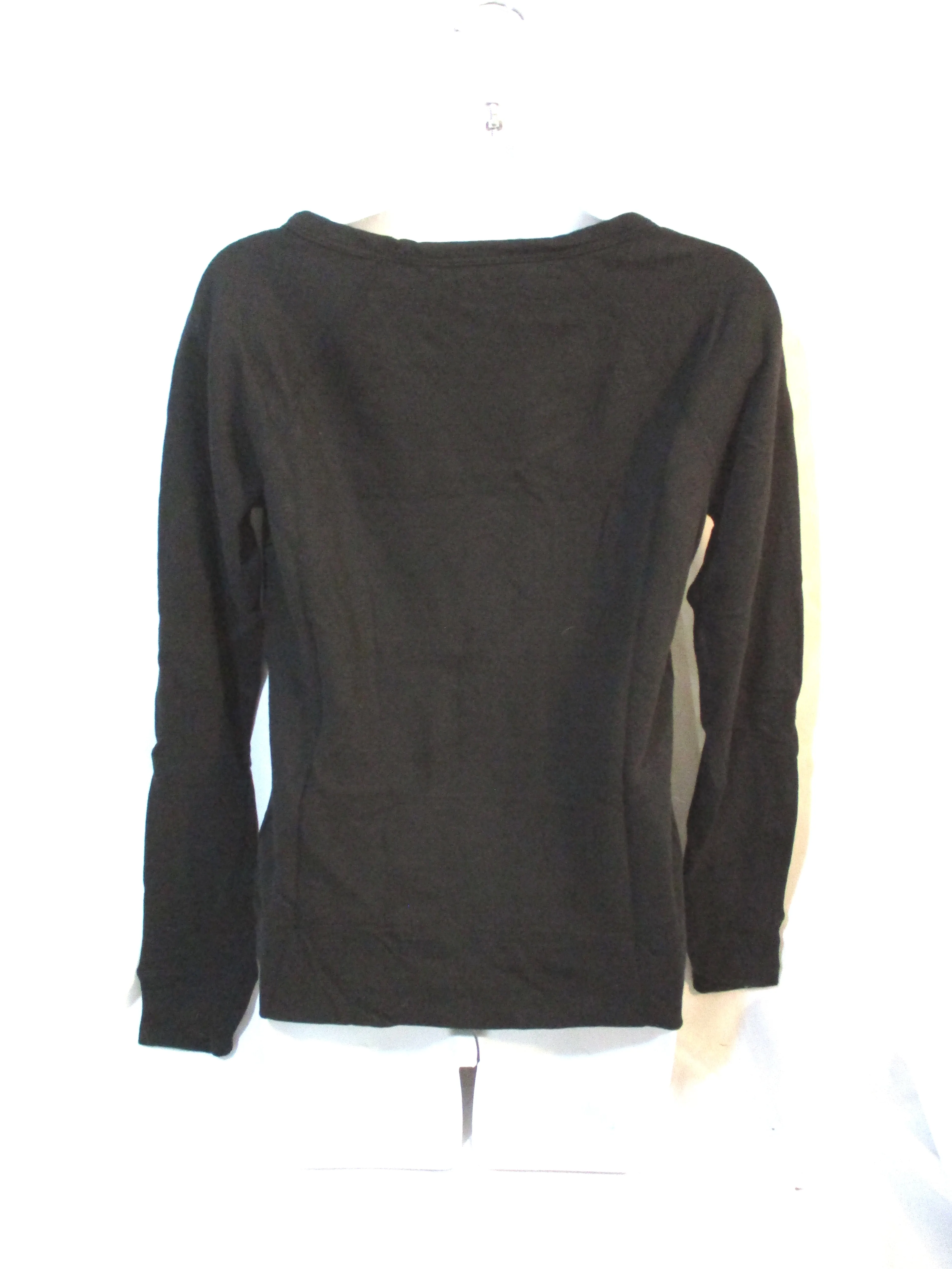 NEW NWT JAMES PERSE Cotton Top  Sweater Crewneck 1 BLACK