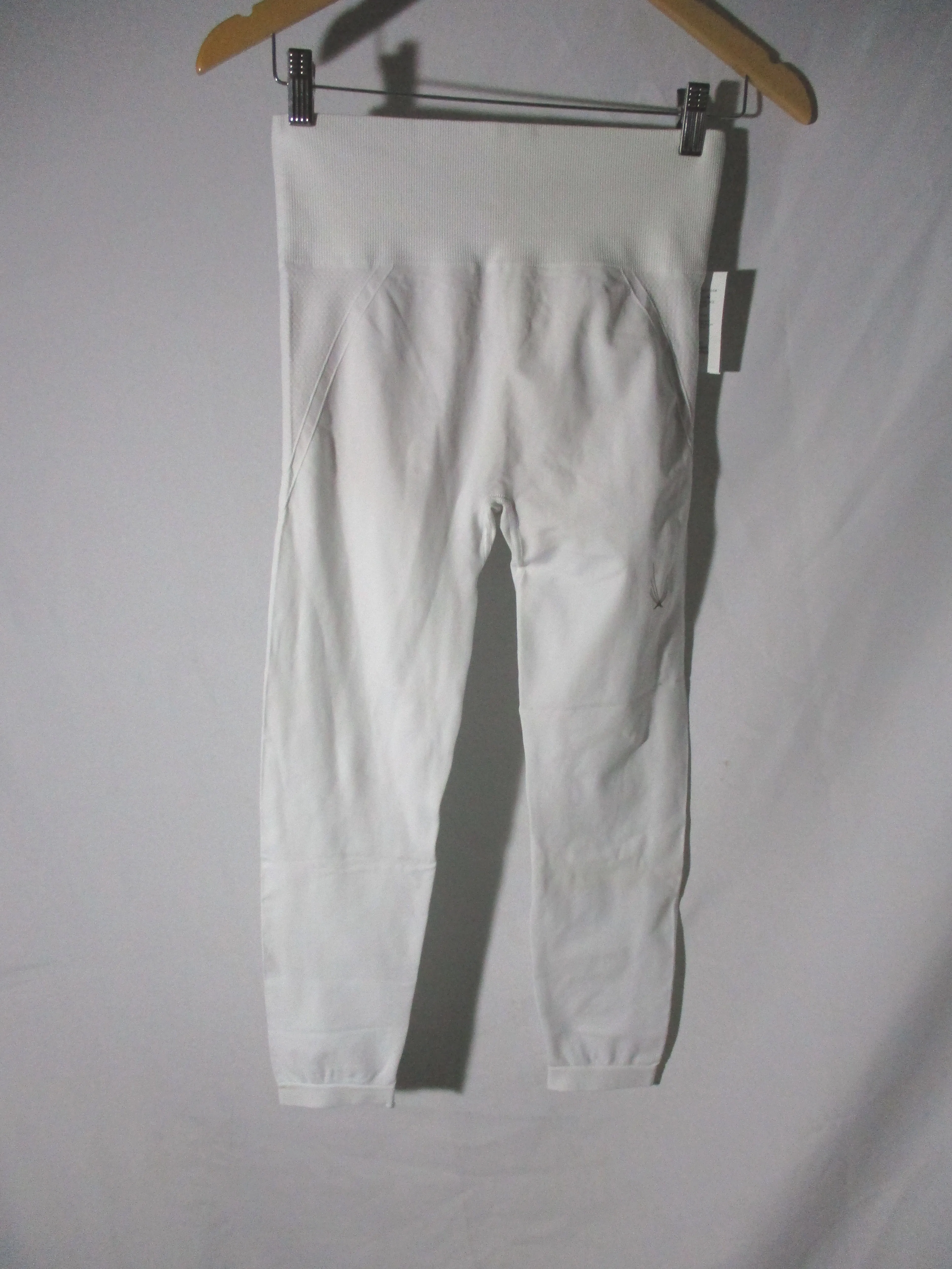 NEW NWT LUCAS HUGH CORE TECHNICAL KNIT 7/8 LEGGINGS L WHITE