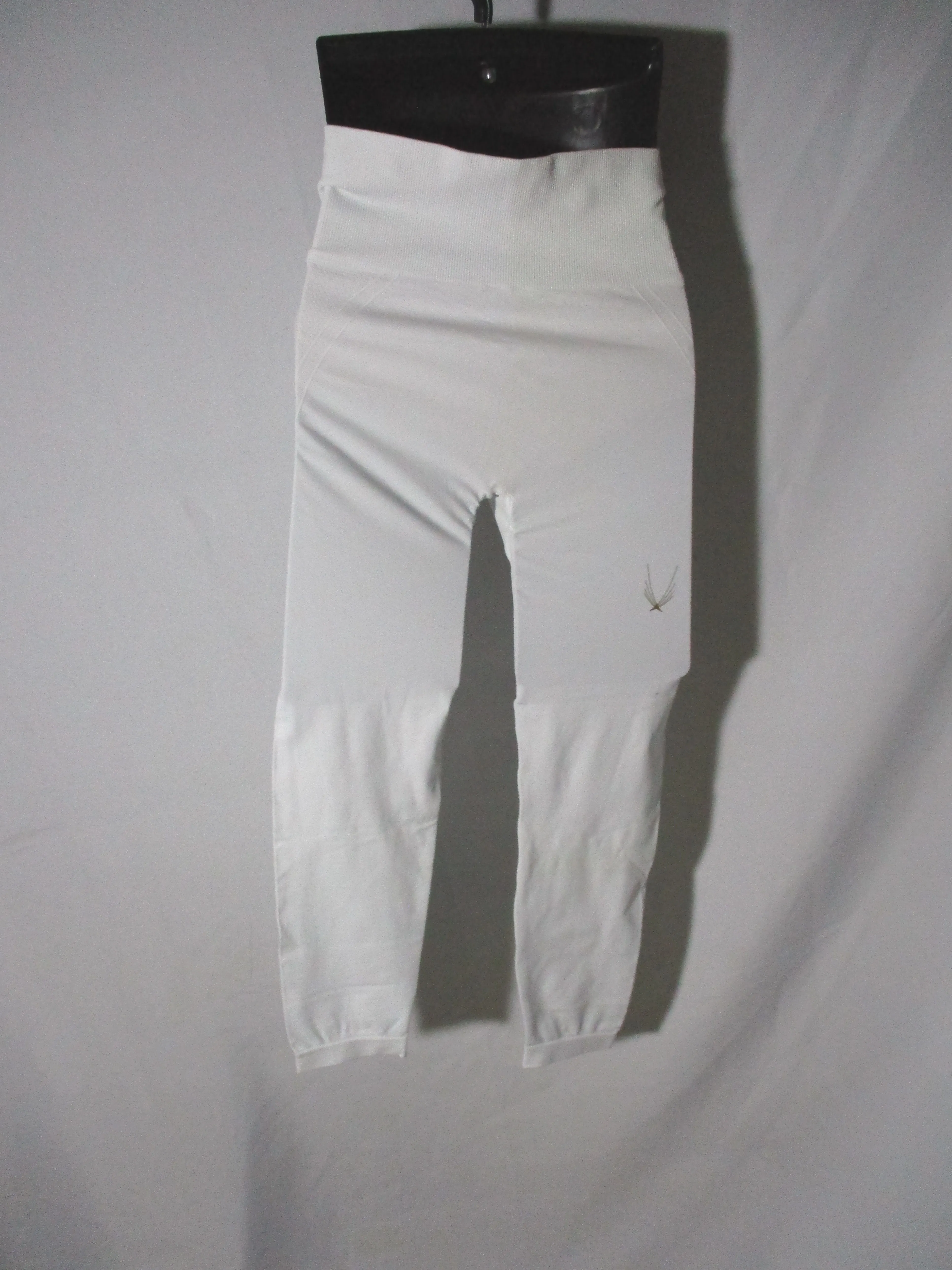 NEW NWT LUCAS HUGH CORE TECHNICAL KNIT 7/8 LEGGINGS L WHITE