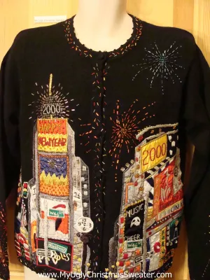 New Years Eve New York 2000 Sweater