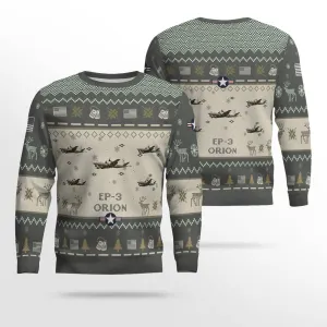 P-3 Orion P-3 VP-10 Red Lancers Aircraft Ugly Sweater, Ugly Sweater Christmas Shirt for Men Dad Veteran