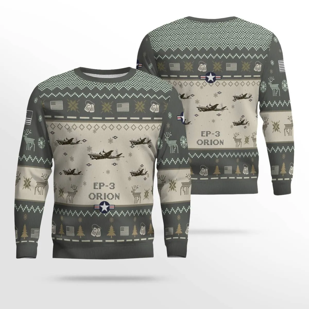 P-3 Orion P-3 VP-10 Red Lancers Aircraft Ugly Sweater, Ugly Sweater Christmas Shirt for Men Dad Veteran