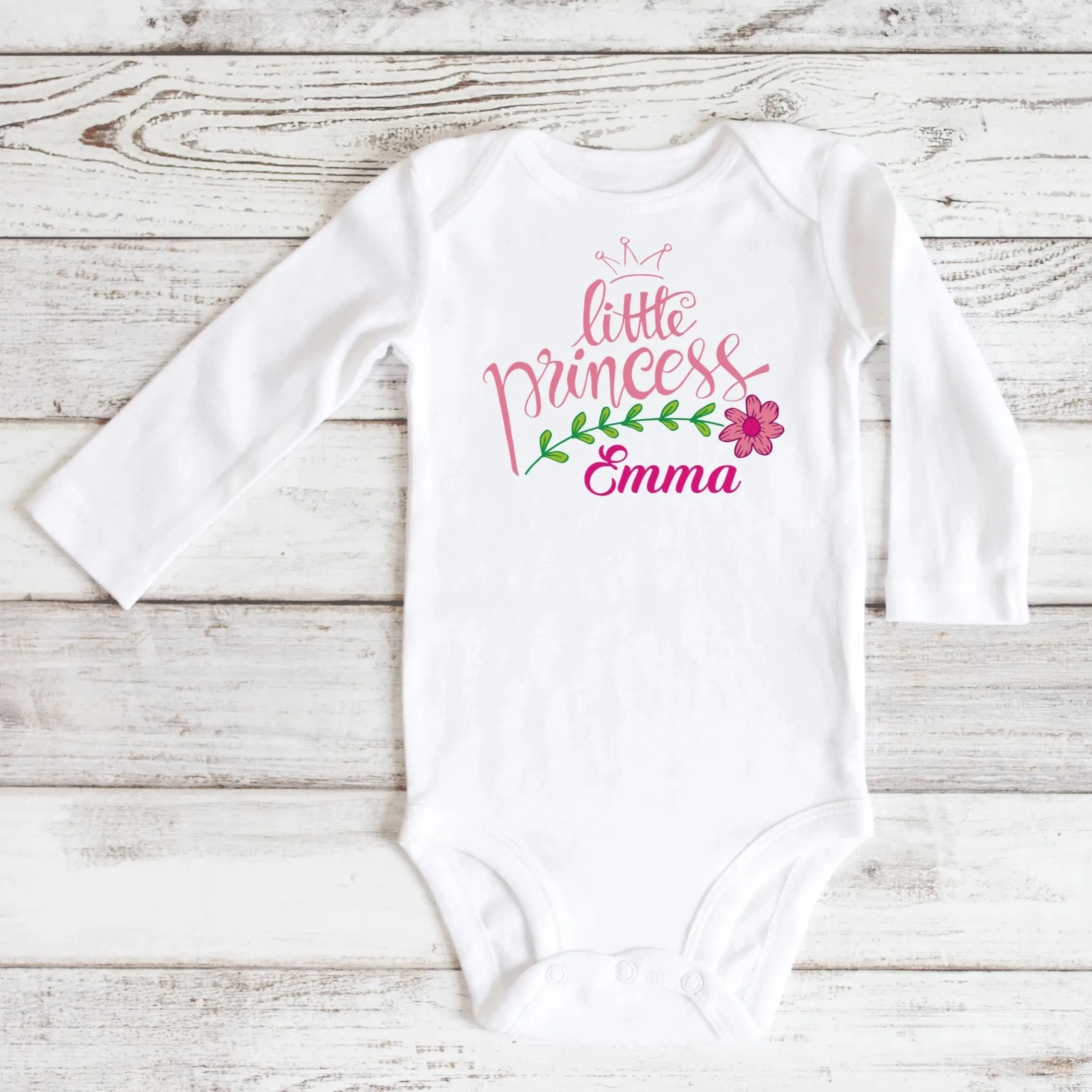 Personalised Baby Bodysuit - Princess