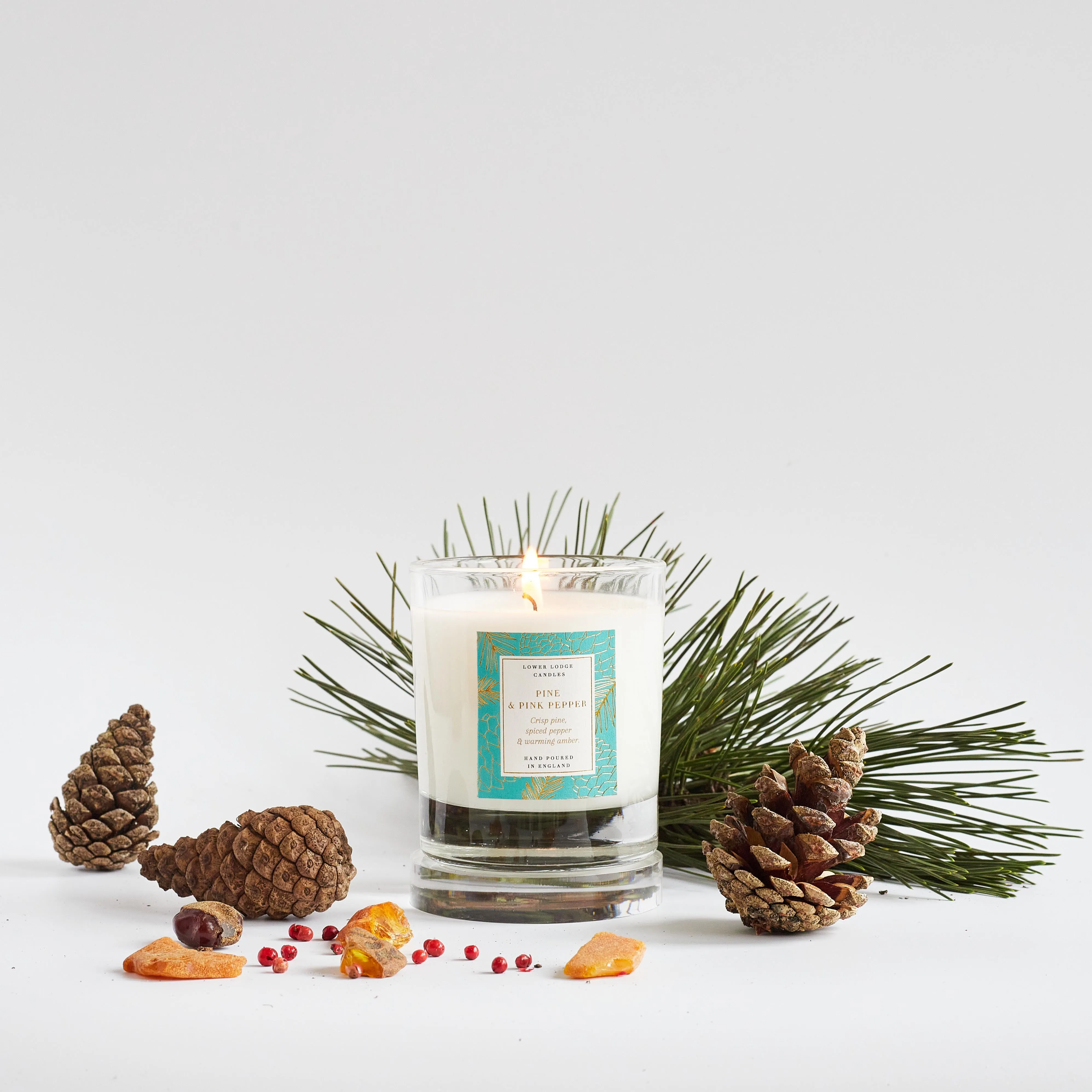 Pine and Pink Pepper Home Scented Candle