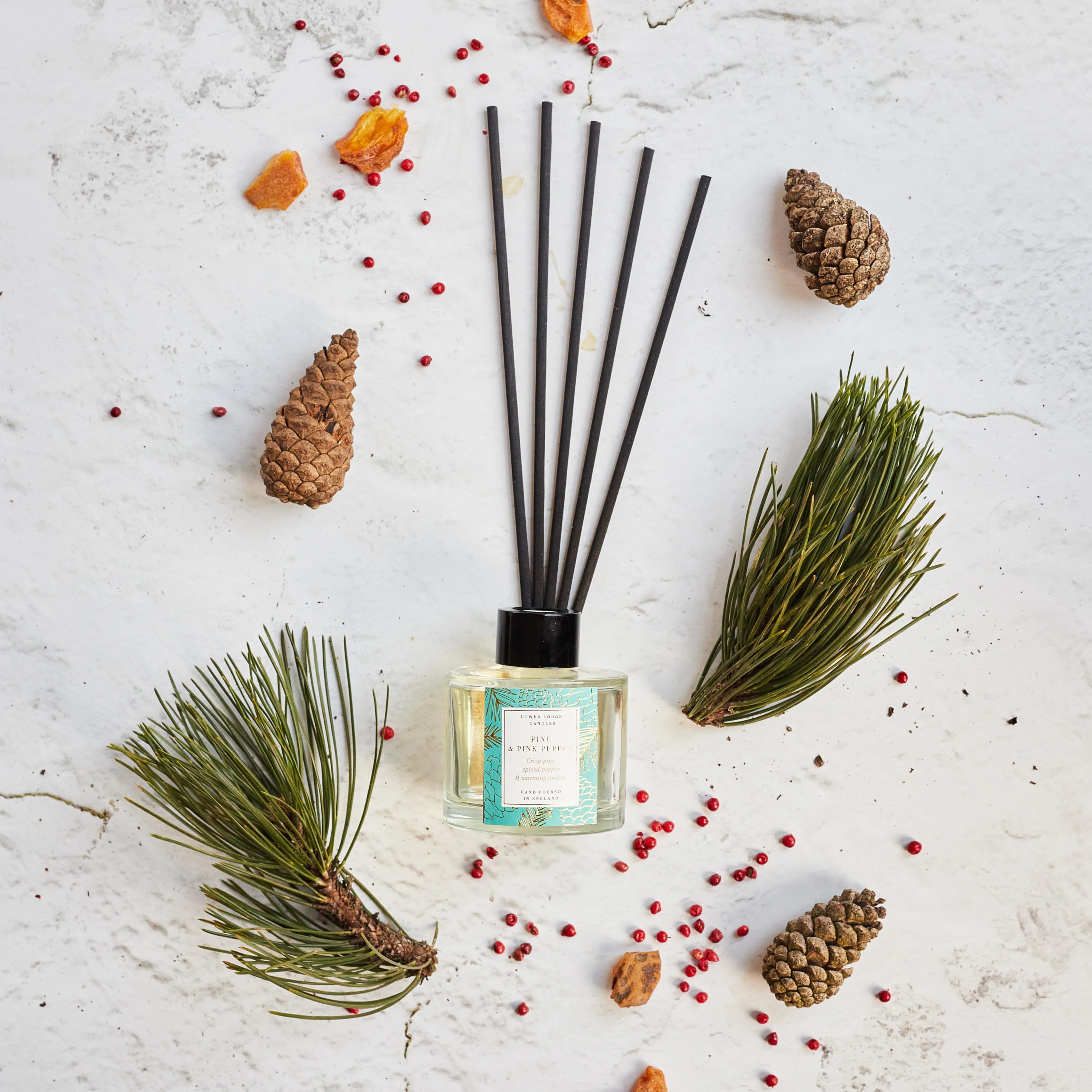 Pine and Pink Pepper Scented Reed Diffuser