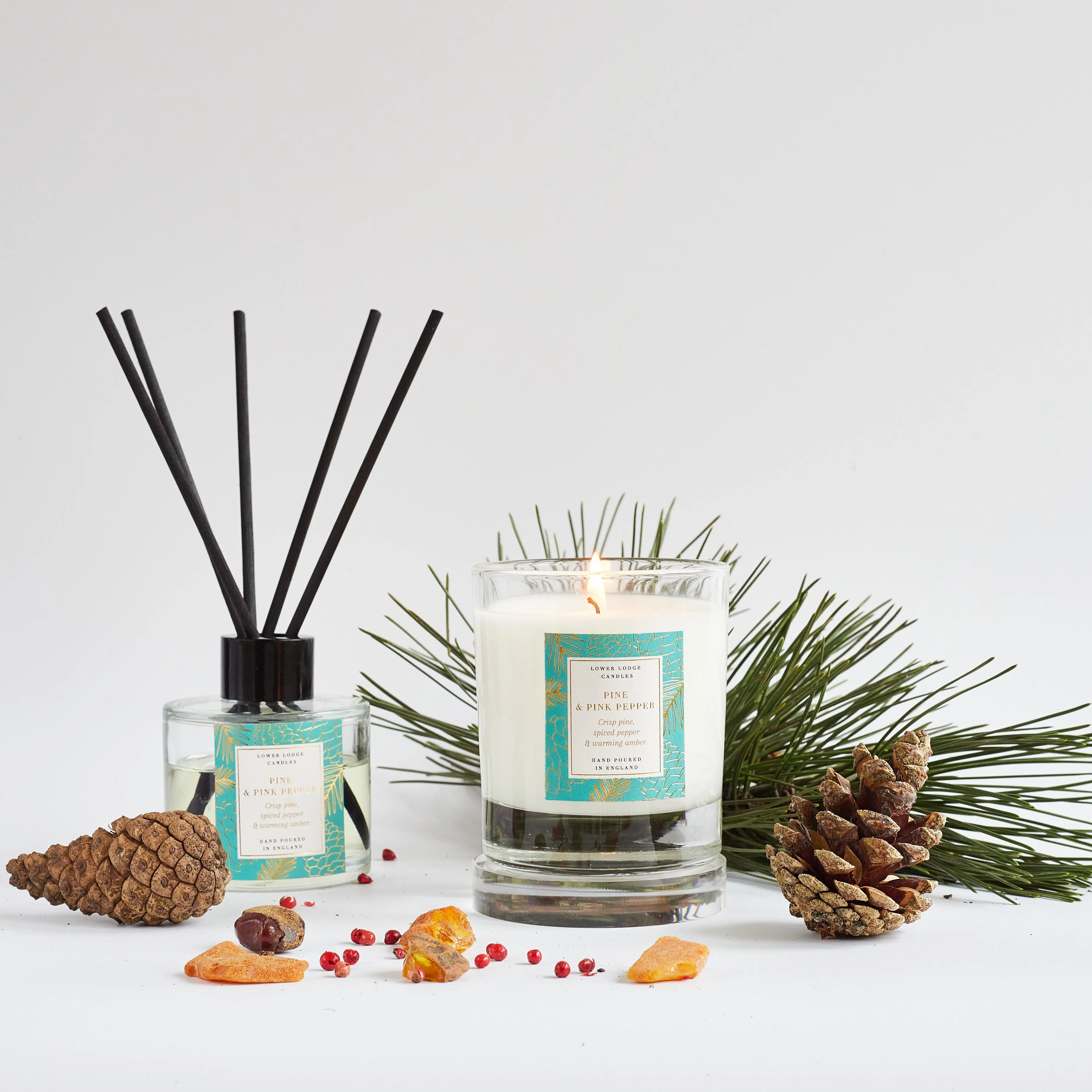 Pine and Pink Pepper Scented Reed Diffuser