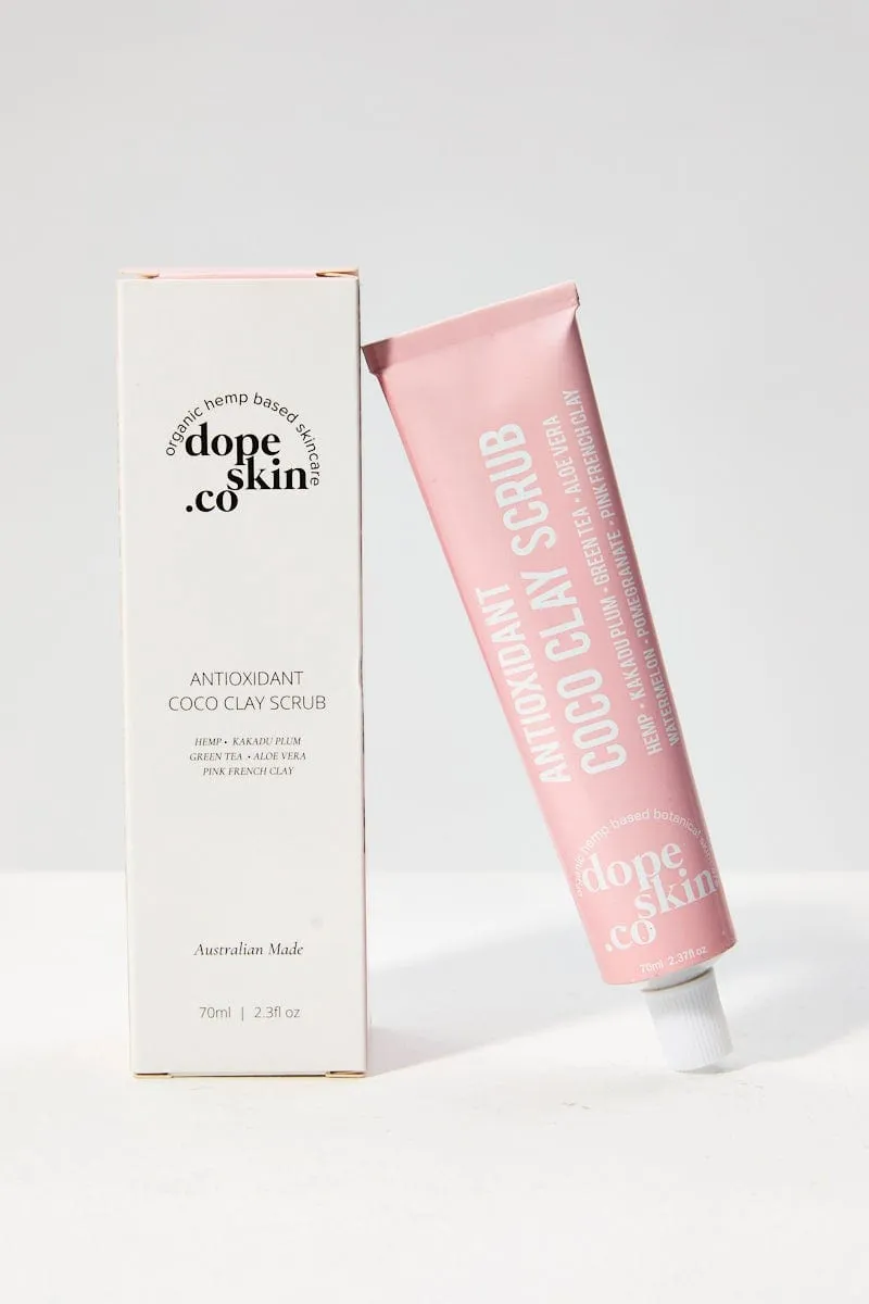 Pink Dope Skin Co Antioxidant Coco Clay Scrub 70Ml