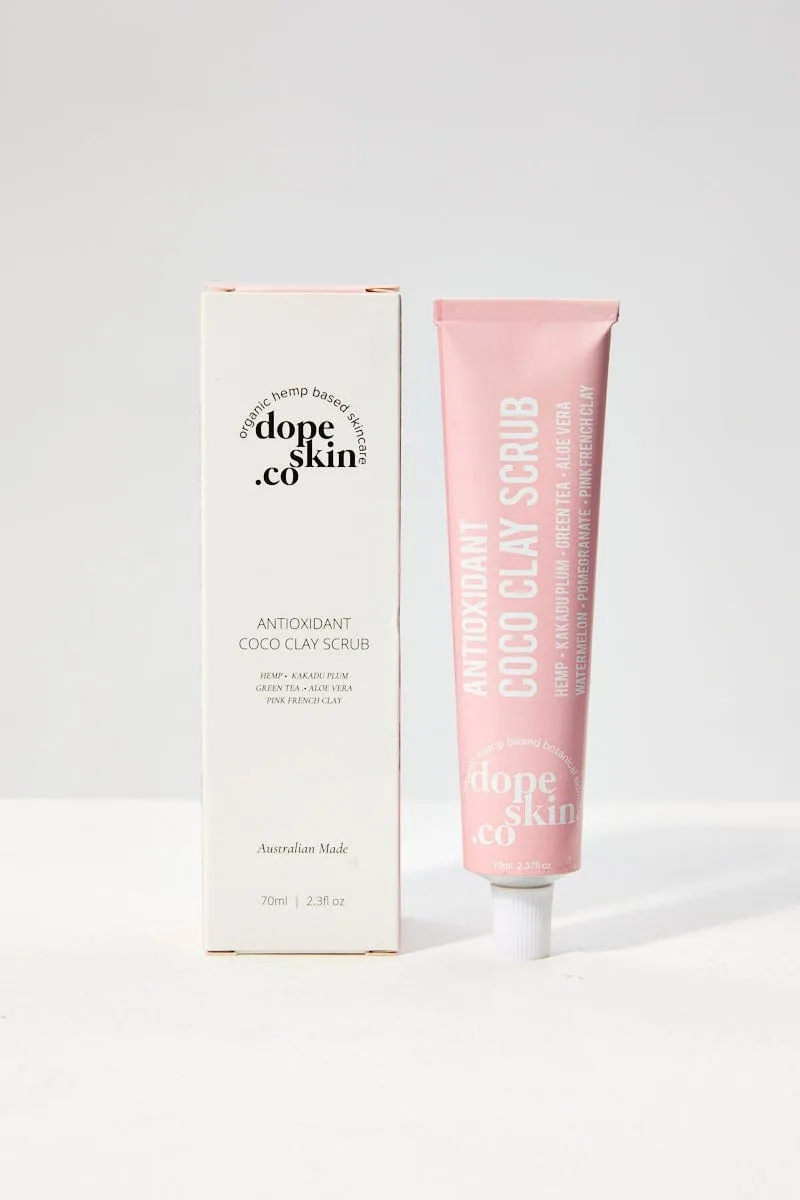 Pink Dope Skin Co Antioxidant Coco Clay Scrub 70Ml