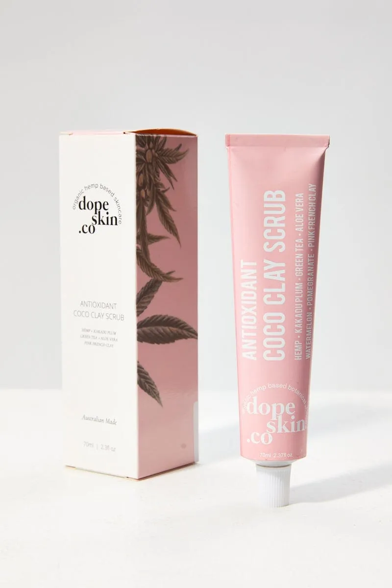 Pink Dope Skin Co Antioxidant Coco Clay Scrub 70Ml