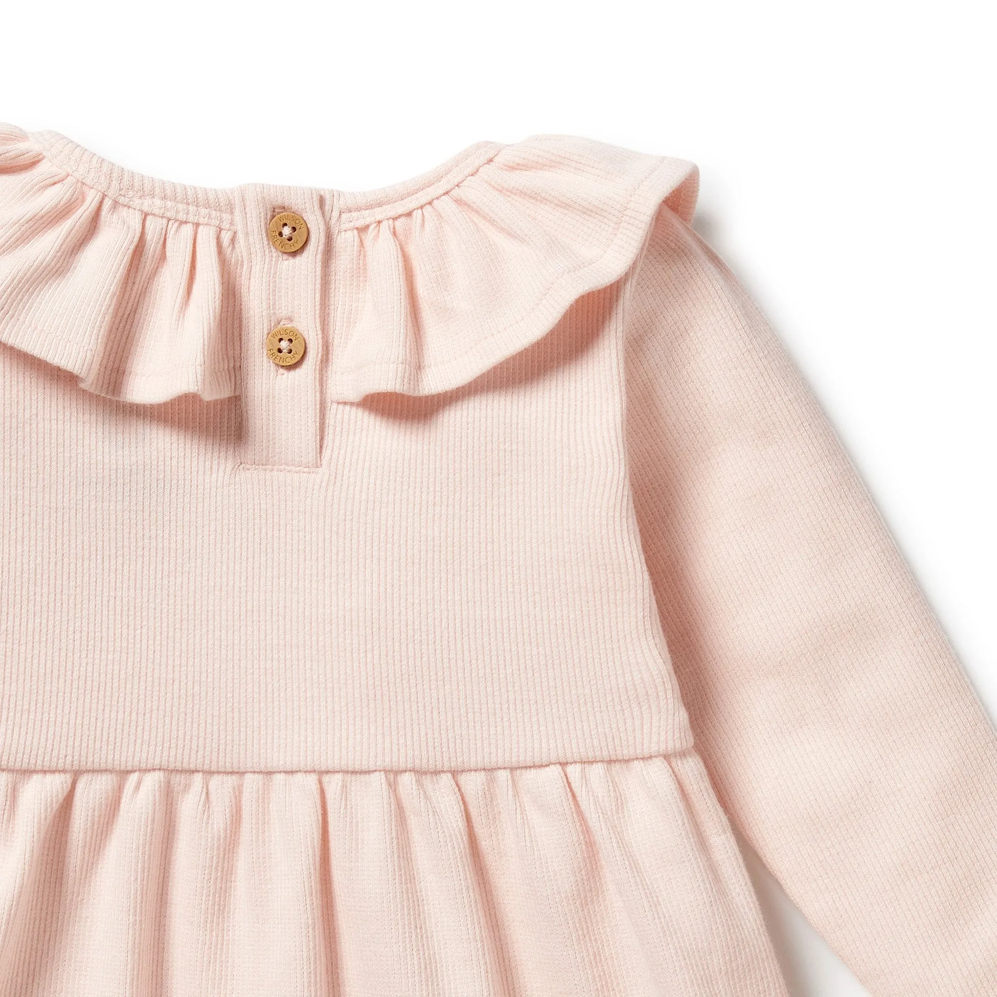 Pink Organic Ruffle Dress